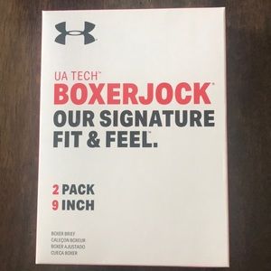 Under Armour Boxerjock Boxer Briefs
2 pk 9” S: Sm